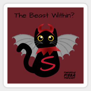 Schrödinger's Demon Cat Sticker